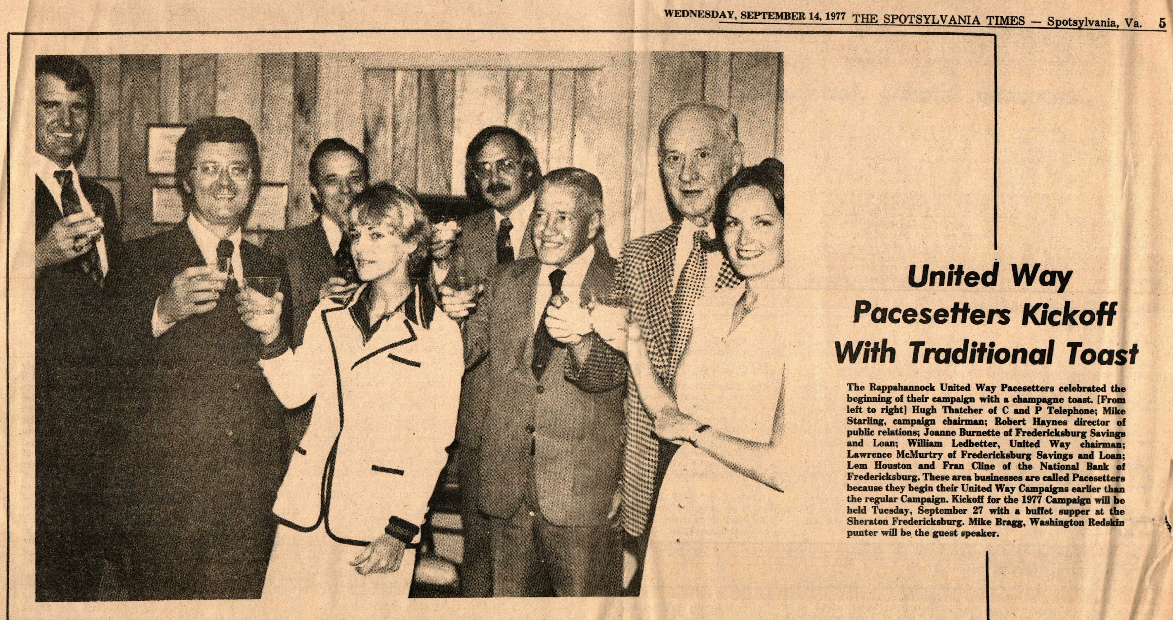 Newspaper Article from 1977
