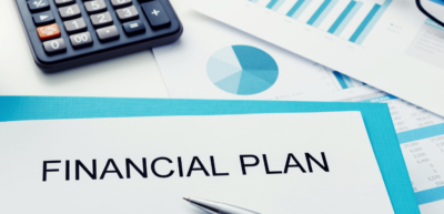 a financial planning document and calculator