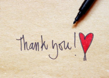 Thank you in pen